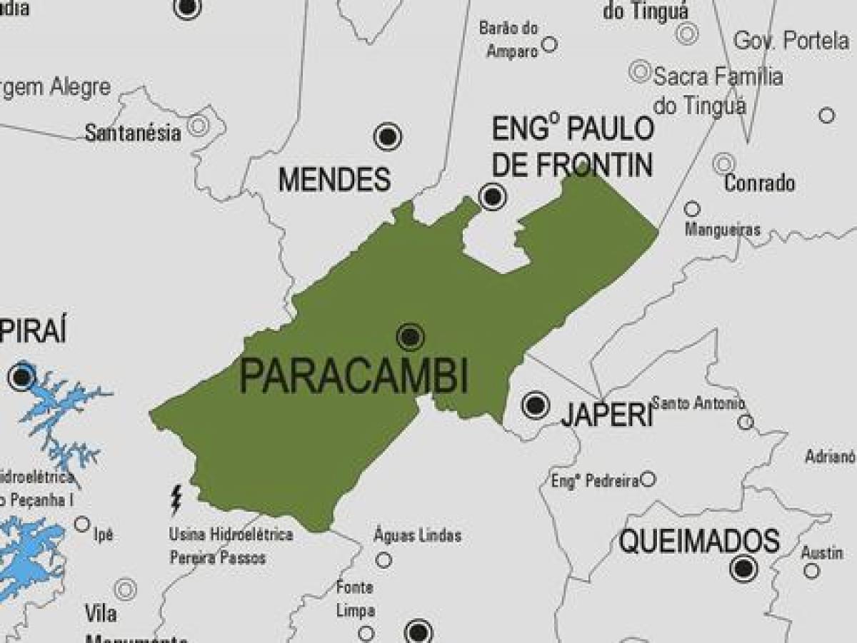 Mappa del comune Paracambi