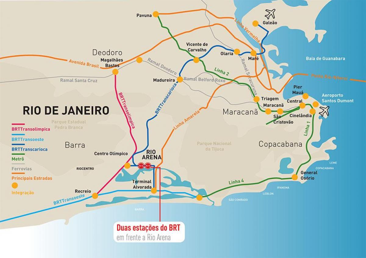 Mappa di Rio Arena posizione