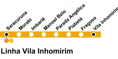 Mappa di SuperVia - Line Vila Inhomirim