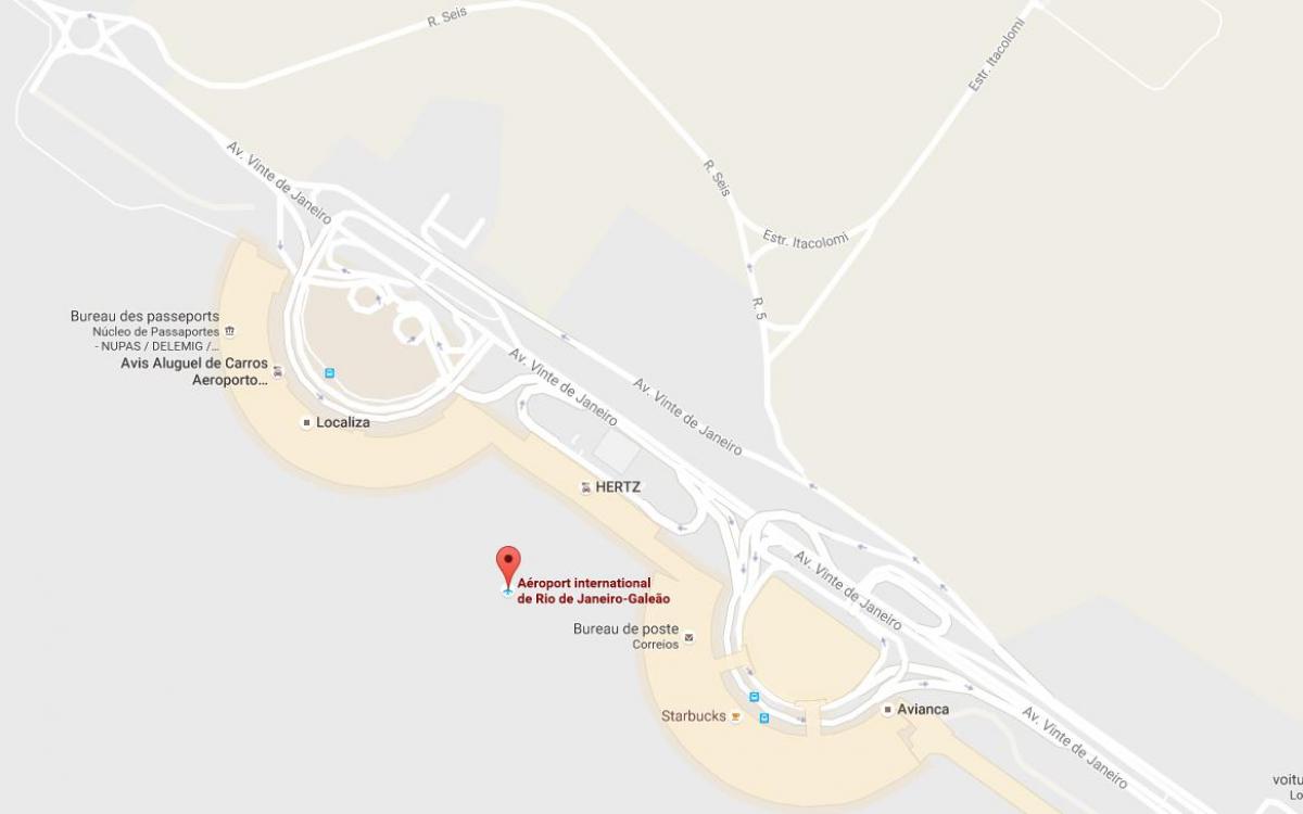 Mappa di aeroporto Galeao