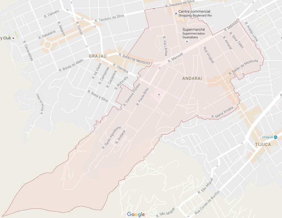 Mappa di Andaraí