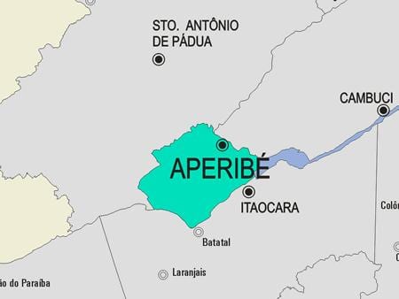 Mappa di Aperibé comune