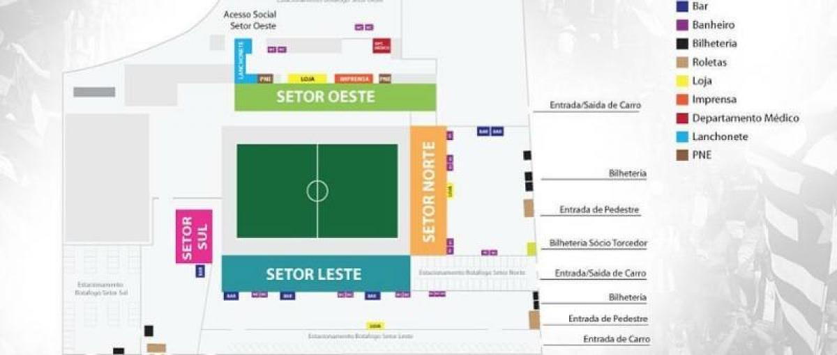 Mappa di Arena Botafogo