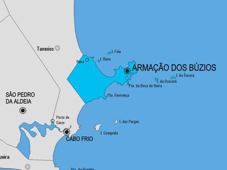 Mappa di Armação dos Búzios comune