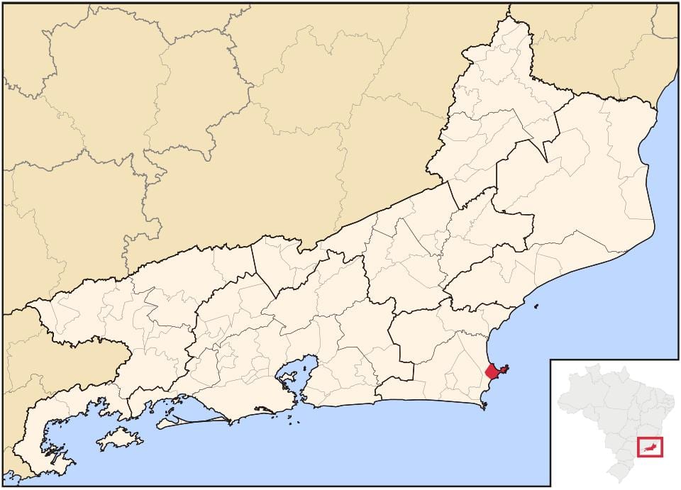 Mappa di Armação dos Búzios