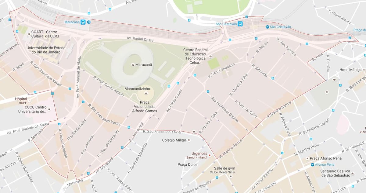 Mappa di bairro Maracanã