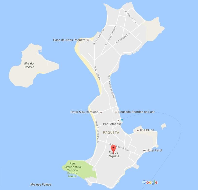 Mappa di bairro Paquetá
