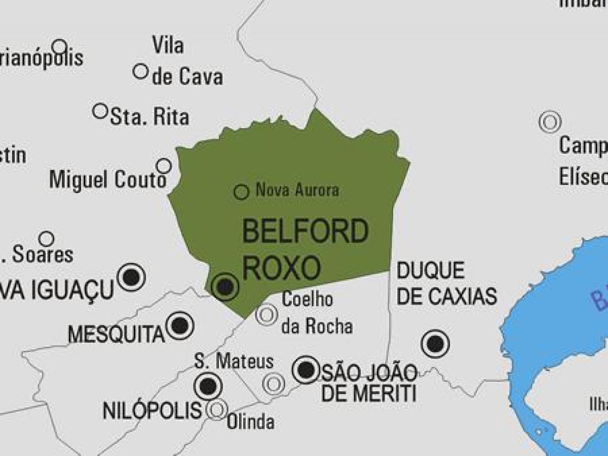 Mappa di Belford Roxo comune