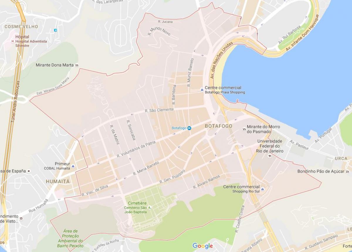 Mappa del Botafogo