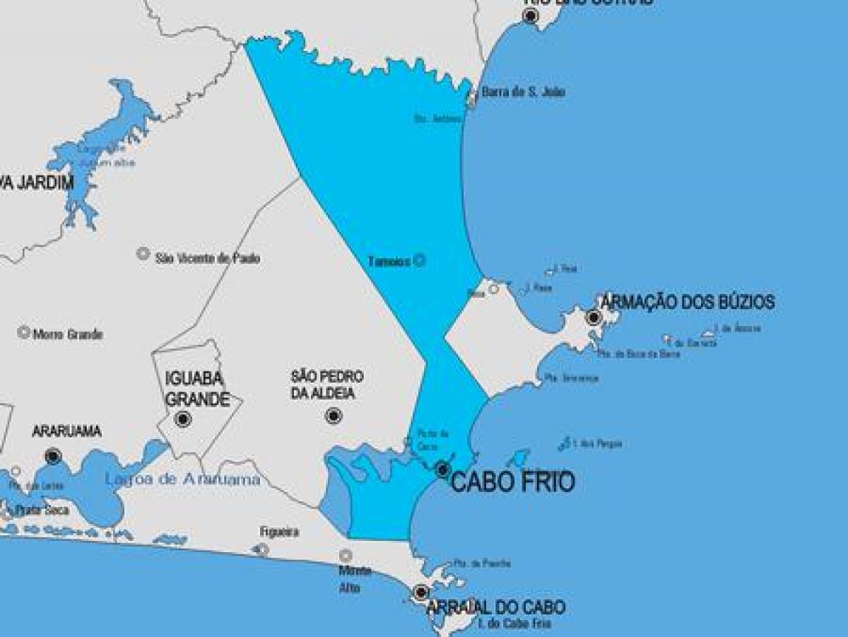Mappa di Cabo Frio comune