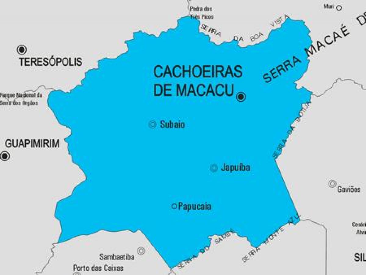 Mappa di Cachoeiras de Macacu comune