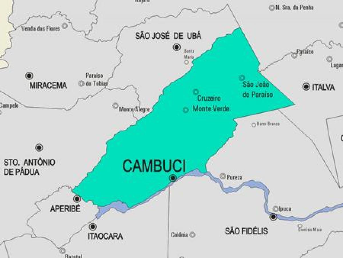 Mappa di Cambuci comune