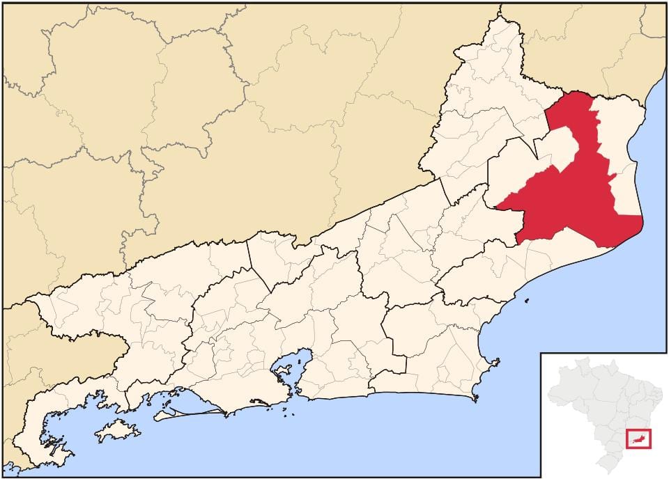 Mappa di Campos dos Goytacazes