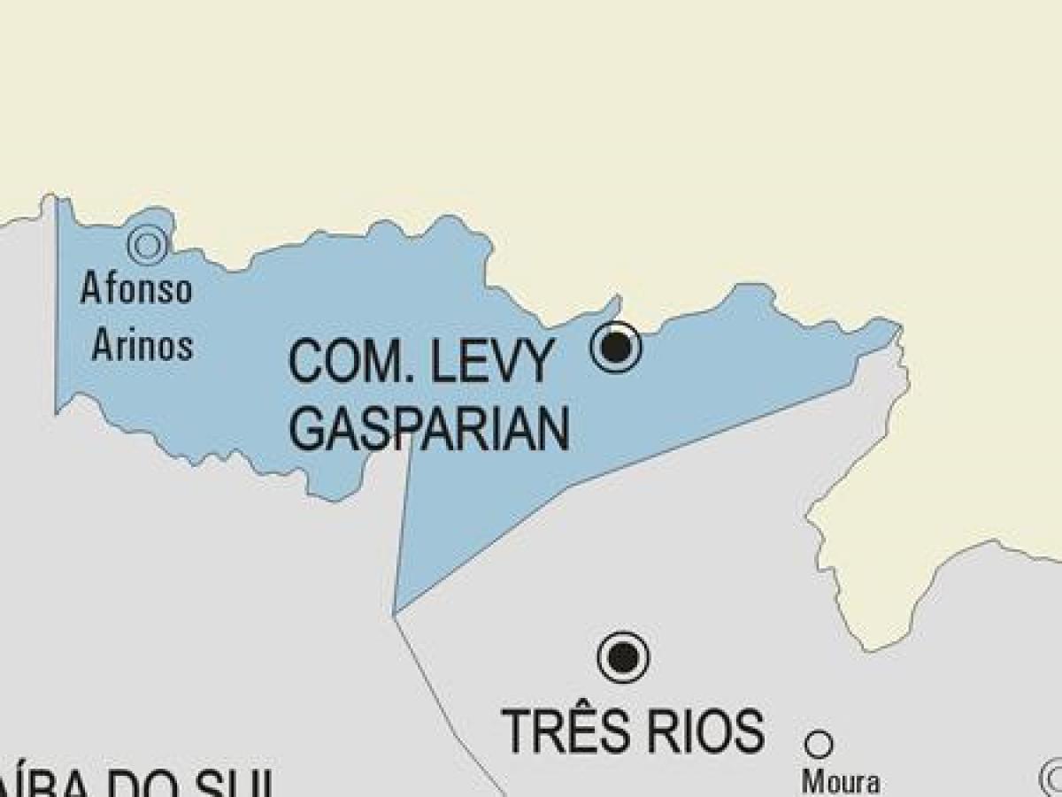 Mappa di Casimiro de Abreu comune