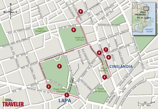 Mappa di Cinelândia