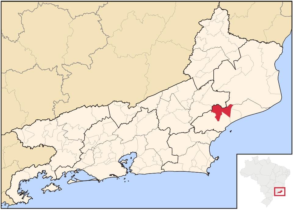 Mappa di Conceição de Macabu
