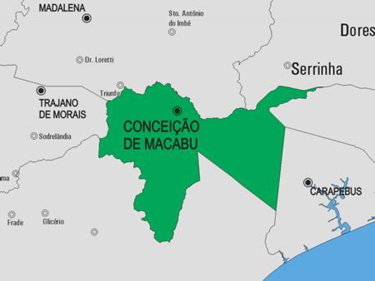 Mappa di Conceição de Macabu comune