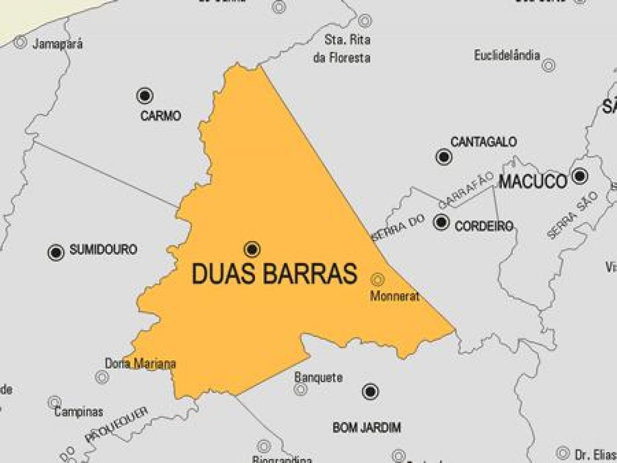 Mappa di Duas Barras comune