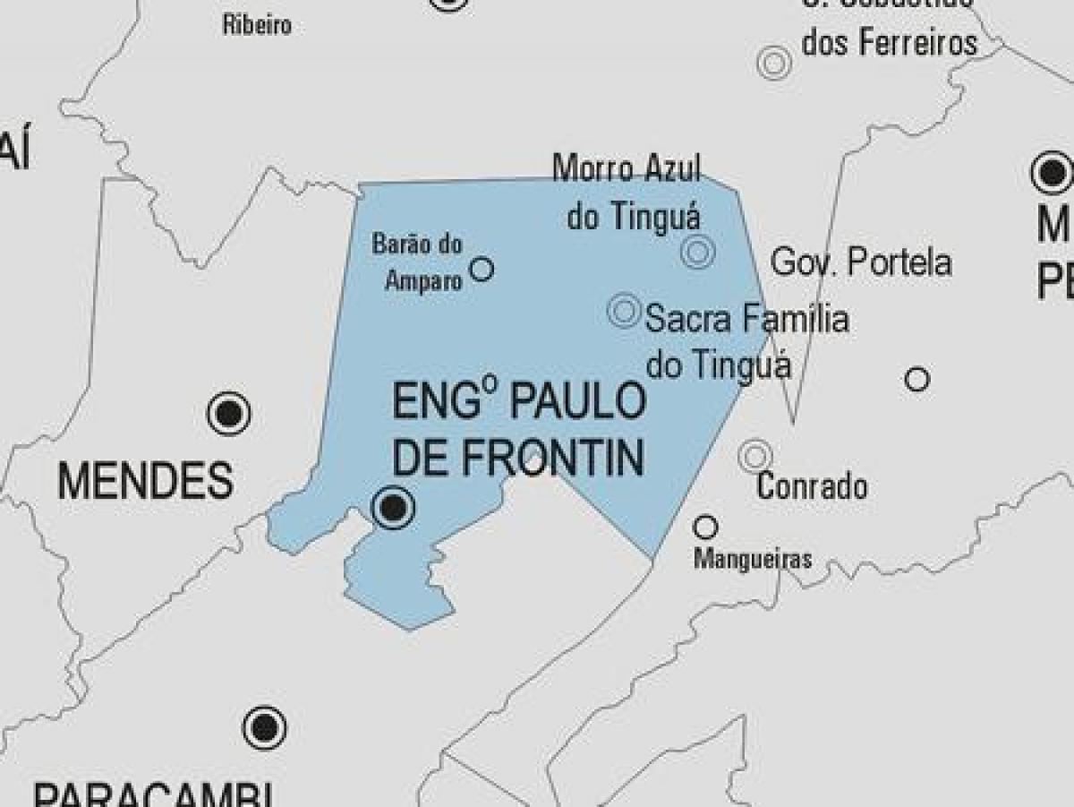 Mappa di Engenheiro Paulo de Frontin comune
