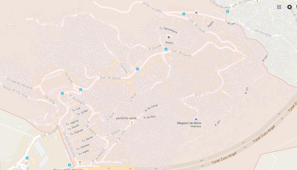 Mappa della favela Rocinha