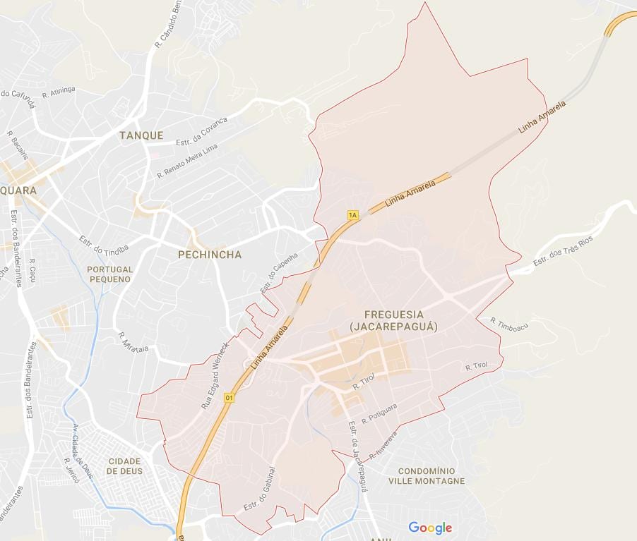 Mappa di Freguesia de Jacarepaguá