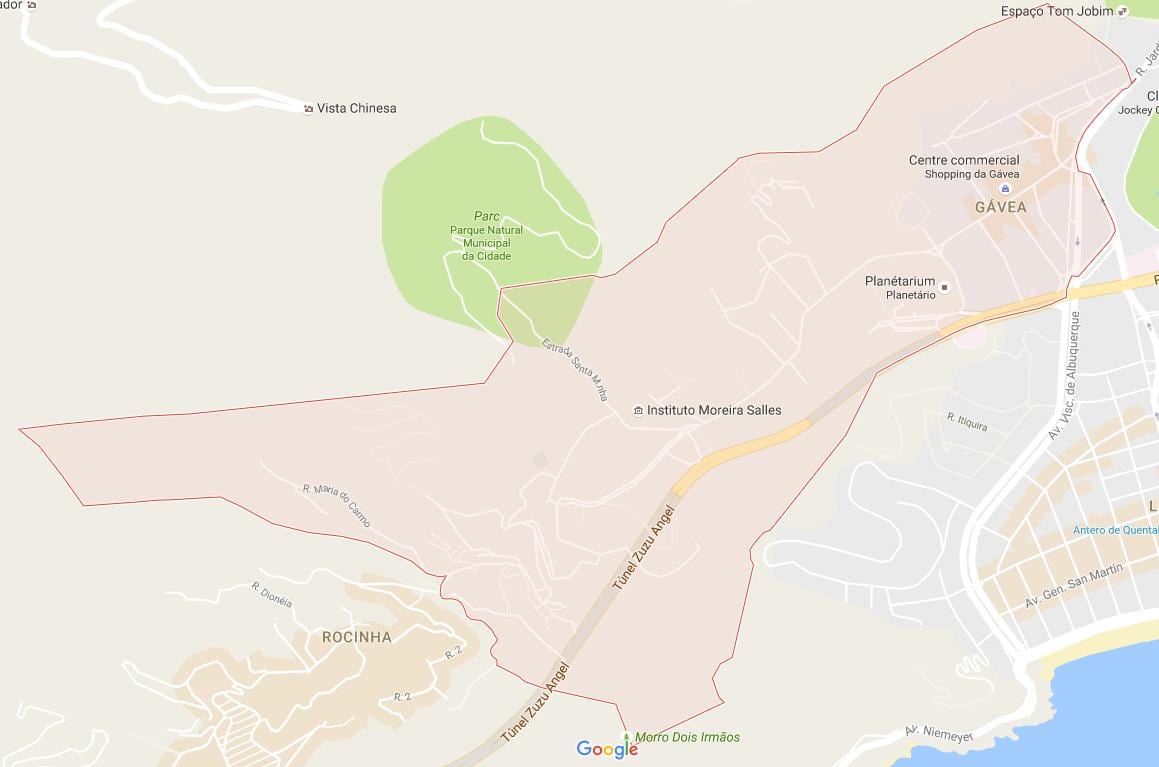 Mappa di Gávea