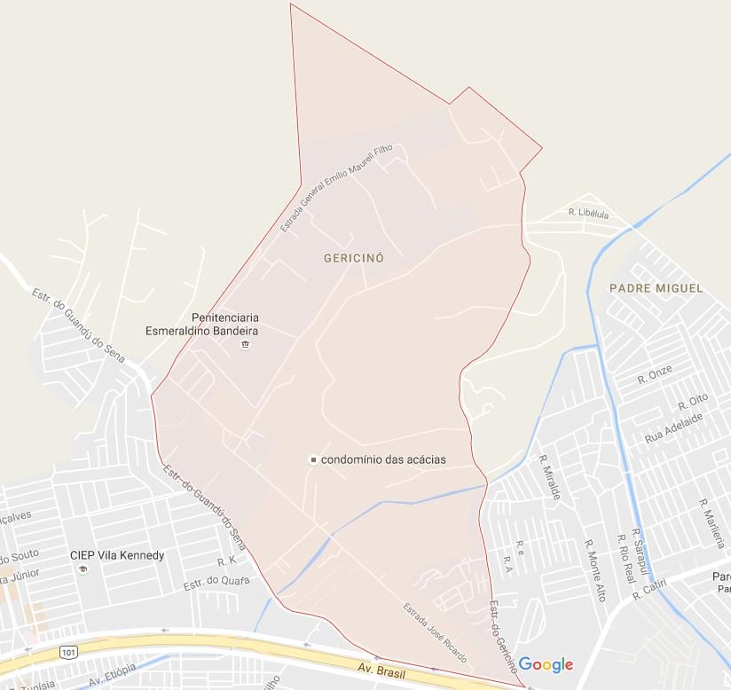 Mappa di Gericinó