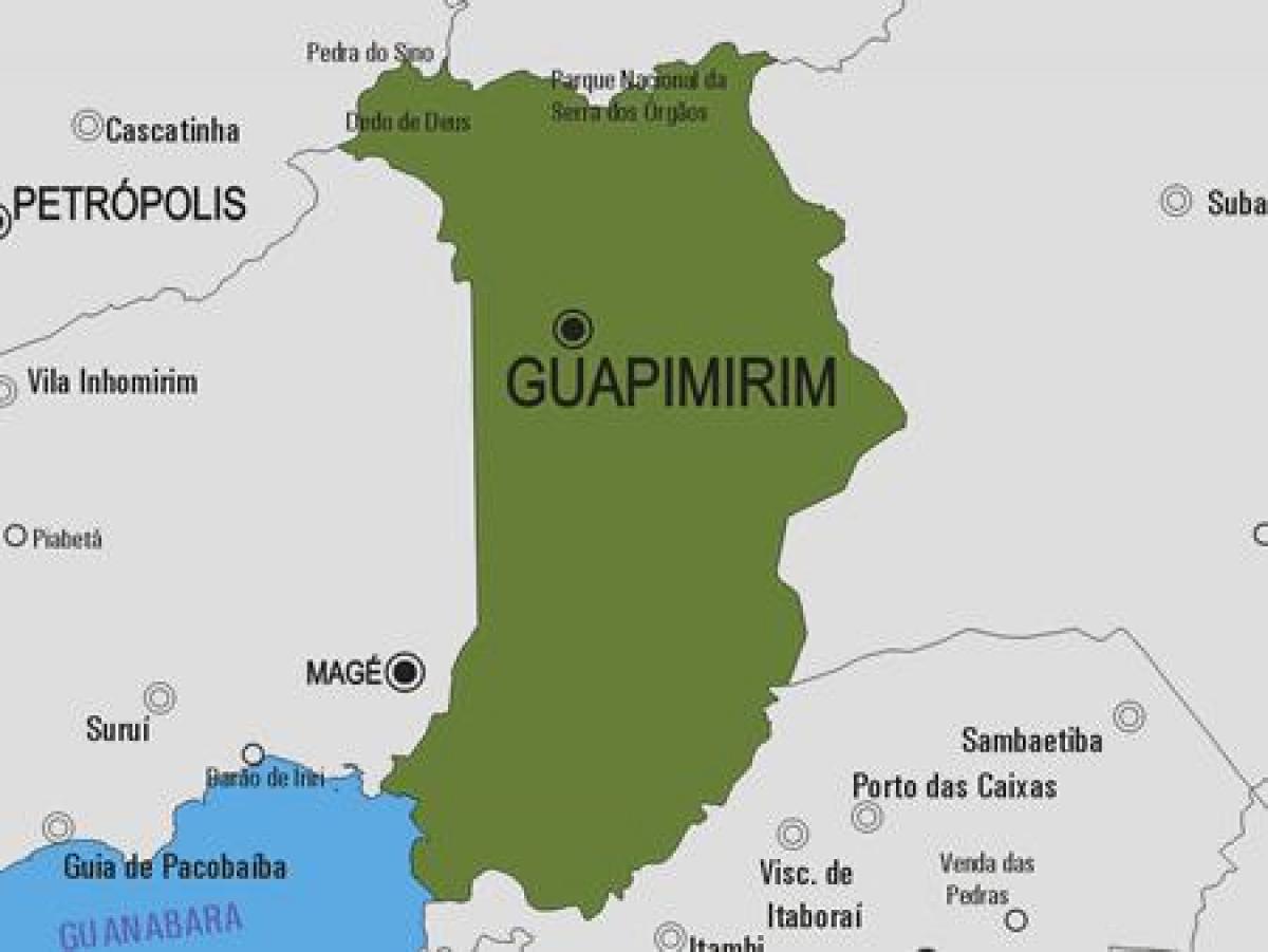 Mappa del comune Guapimirim