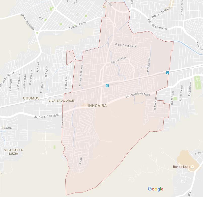 Mappa di Inhoaíba