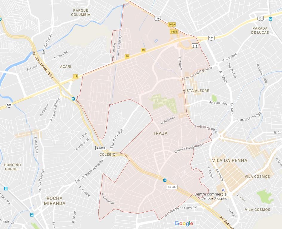 Mappa di Irajá