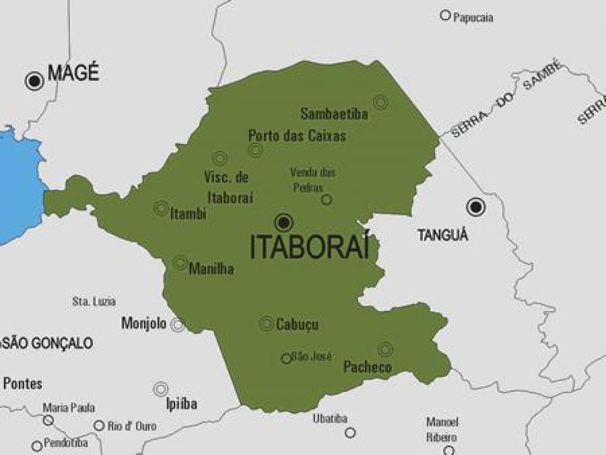 Mappa del comune Itaboraí