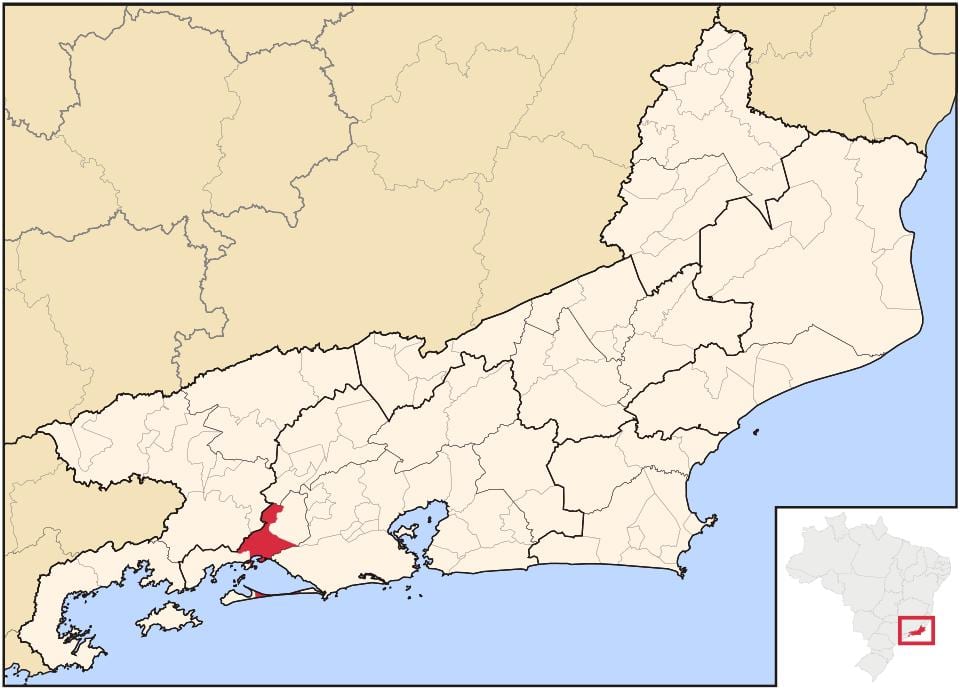 Mappa di Itaguaí