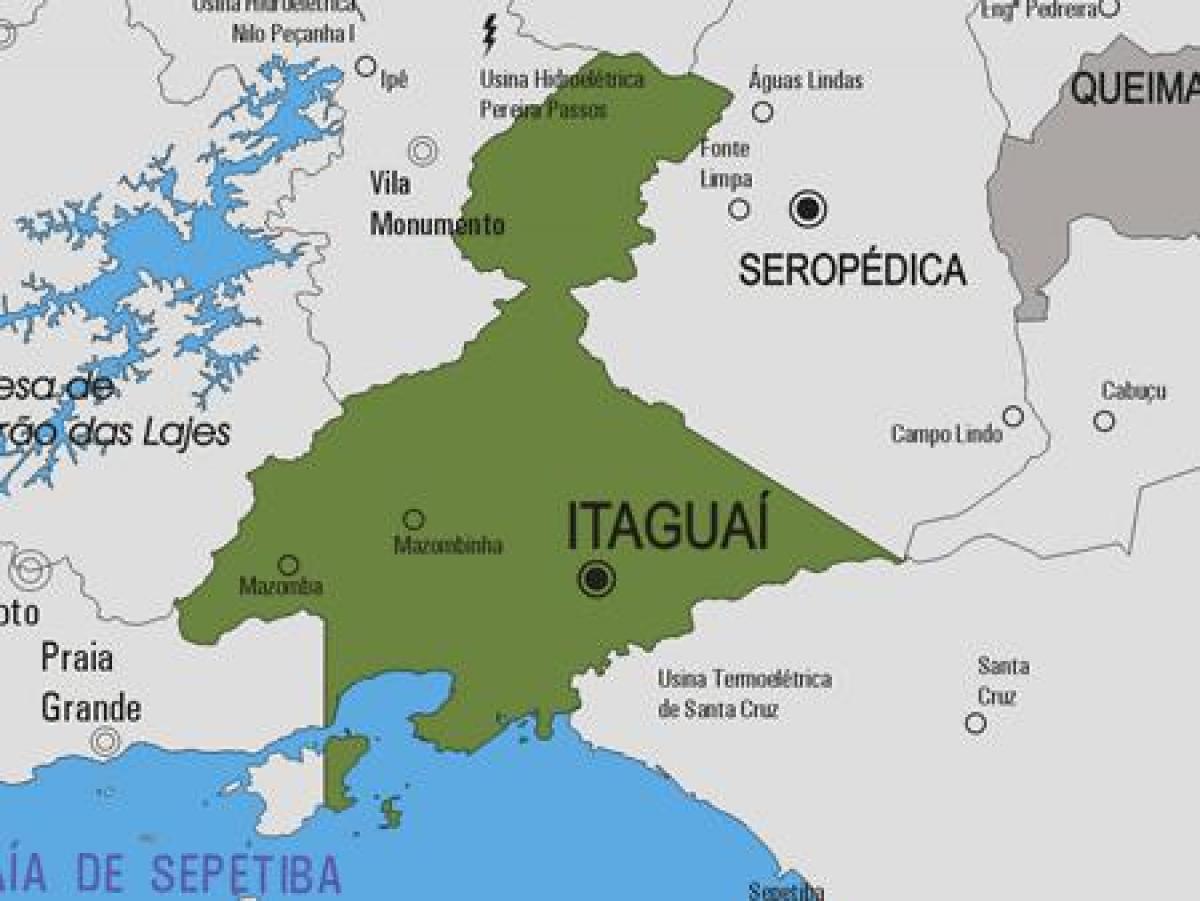 Mappa di Itaguaí comune