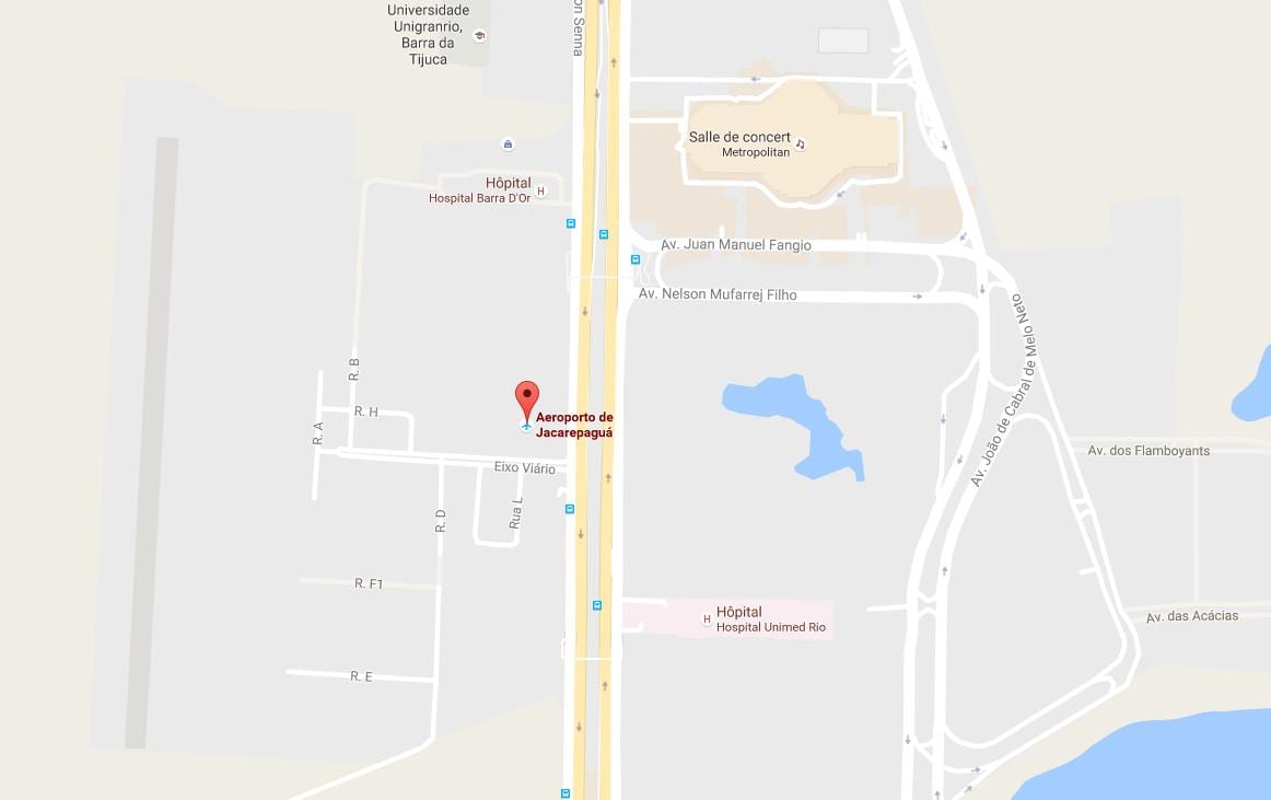 Mappa di Jacarepaguá-Roberto Marinho aeroporto