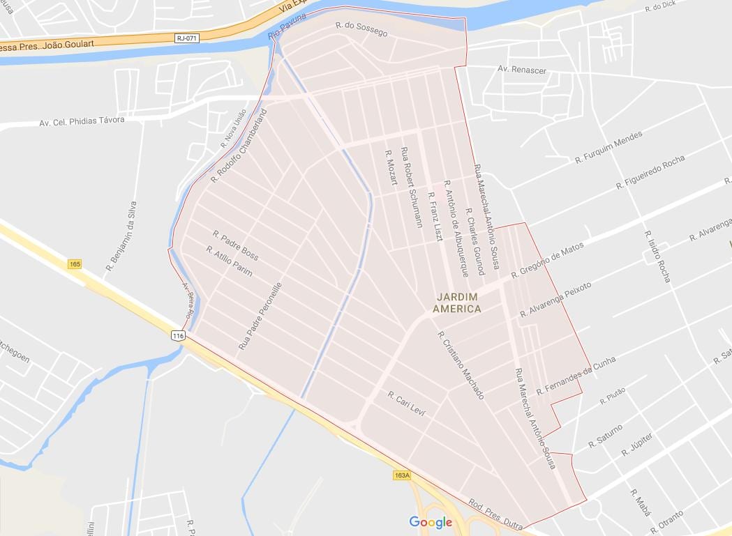 Mappa di Jardim América