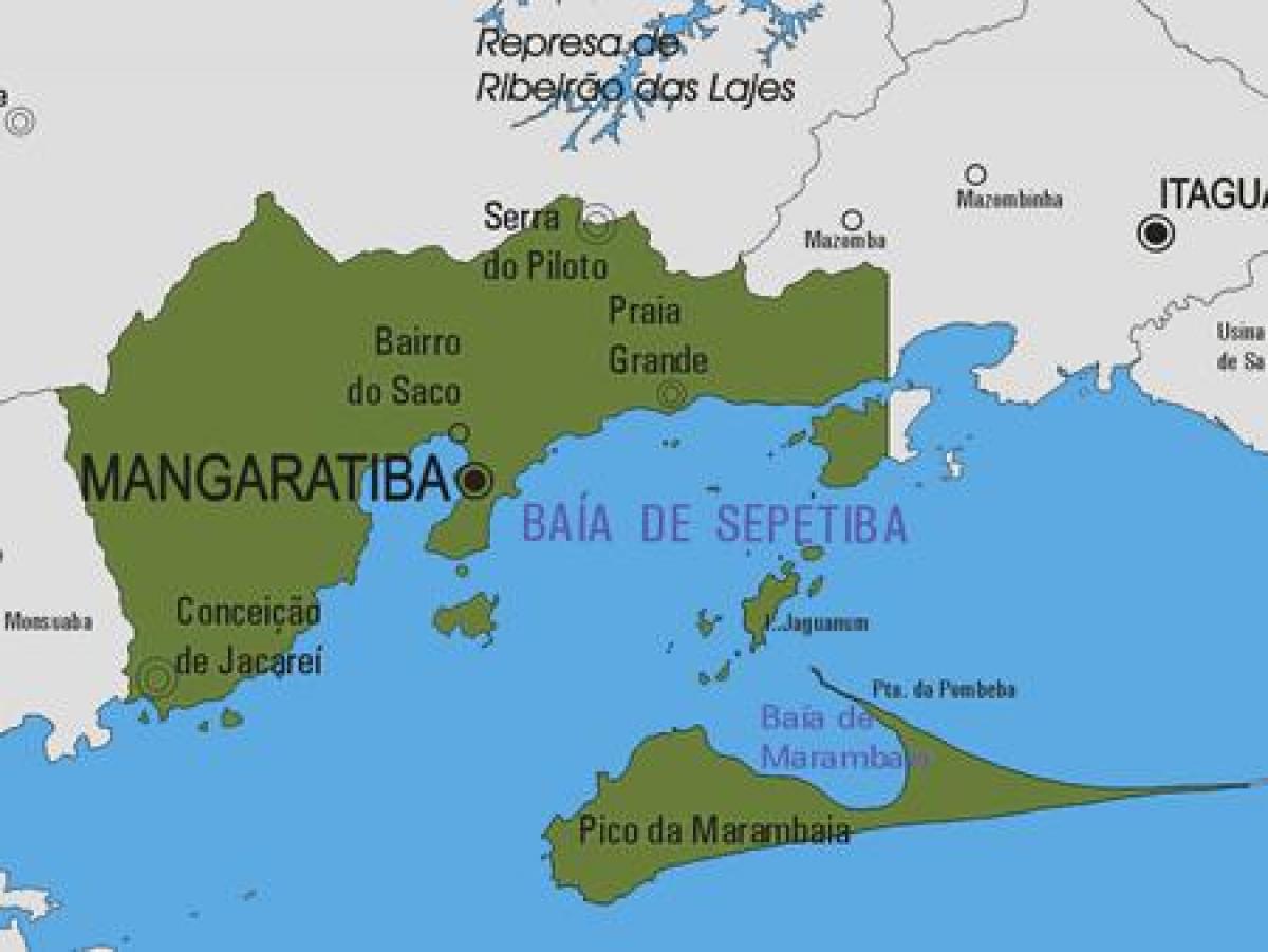 Mappa di Mangaratiba comune