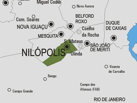 Mappa del comune Nilópolis