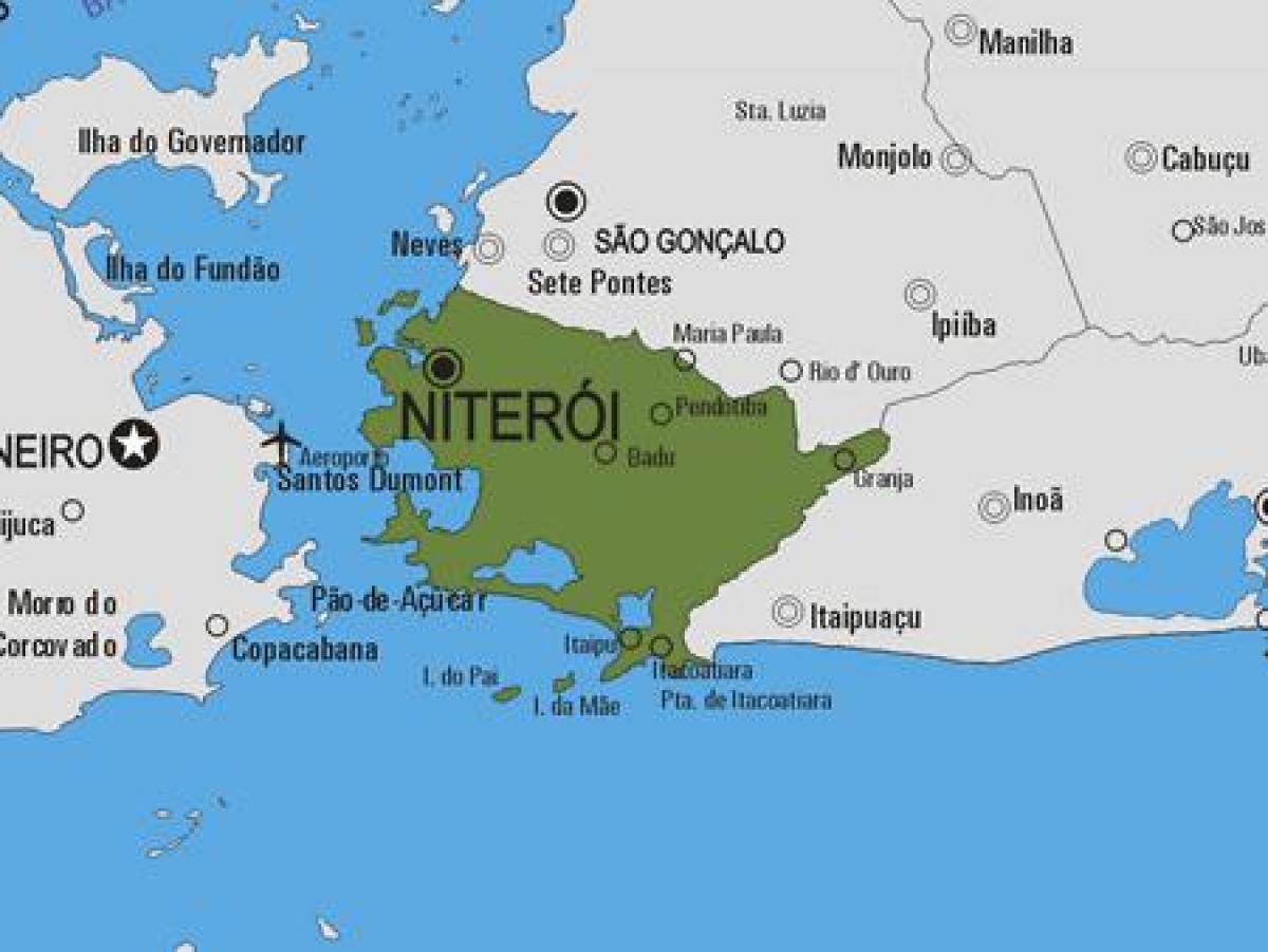 Mappa di Niterói comune