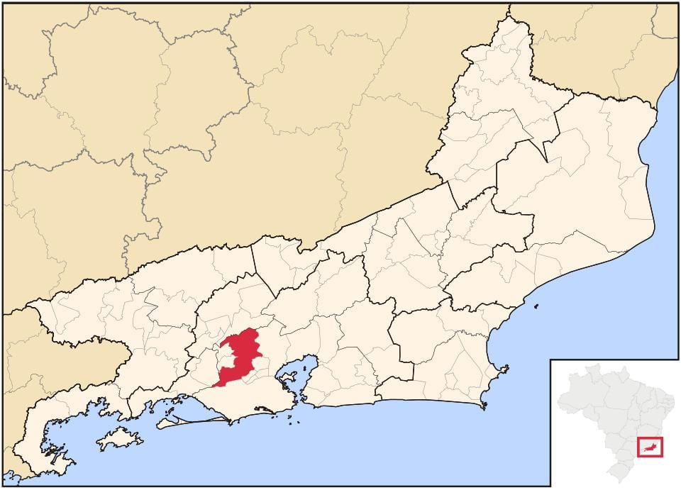Mappa di Nova Iguaçu