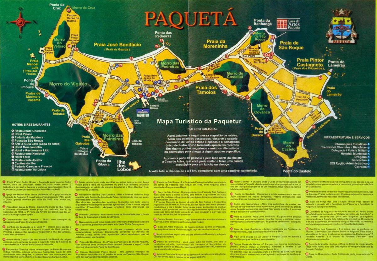 Mappa di Paquetá