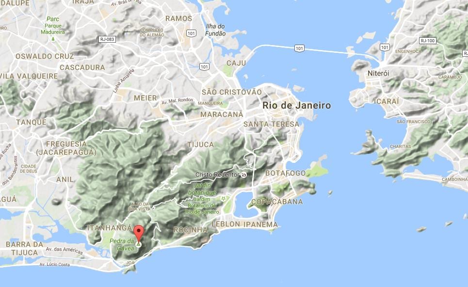 Mappa di Pedra da Gávea