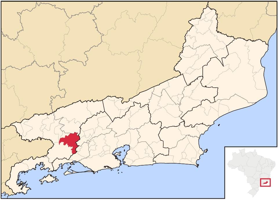 Mappa di Piraí