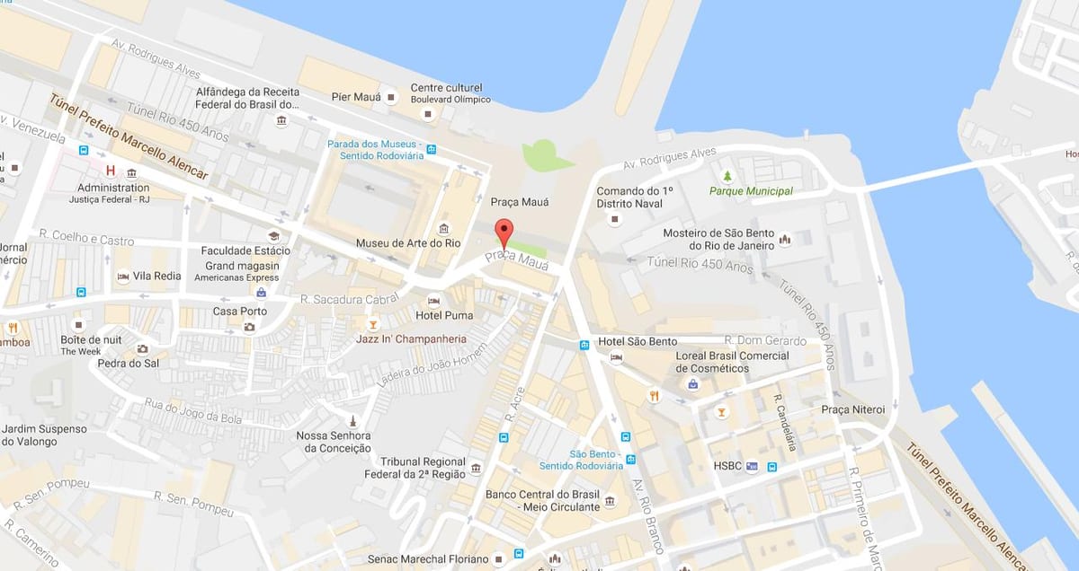Mappa di Praça Mauá