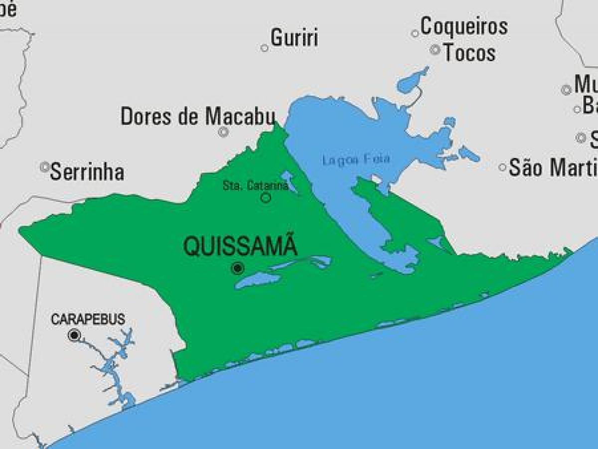Mappa di Quissamã comune