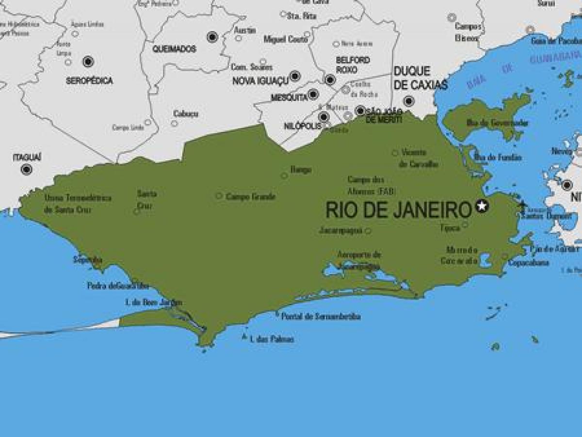 Mappa di Rio Bonito comune