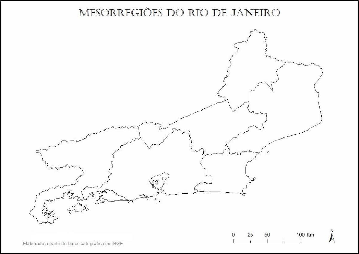 Mappa di Rio de Janeiro vergine