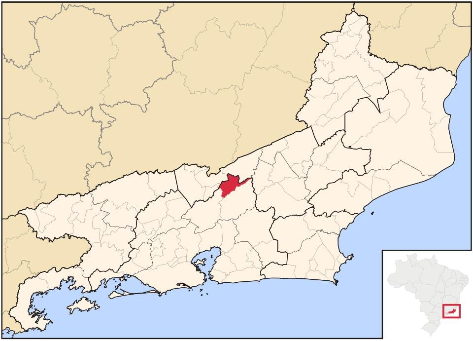 Mappa di São José do Vale do Rio Preto