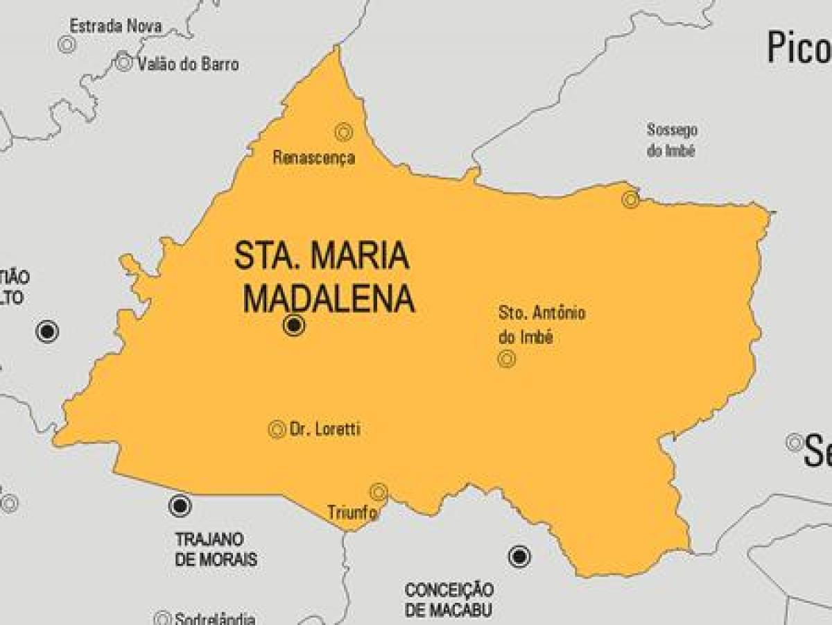 Mappa di Santa Maria Madalena comune