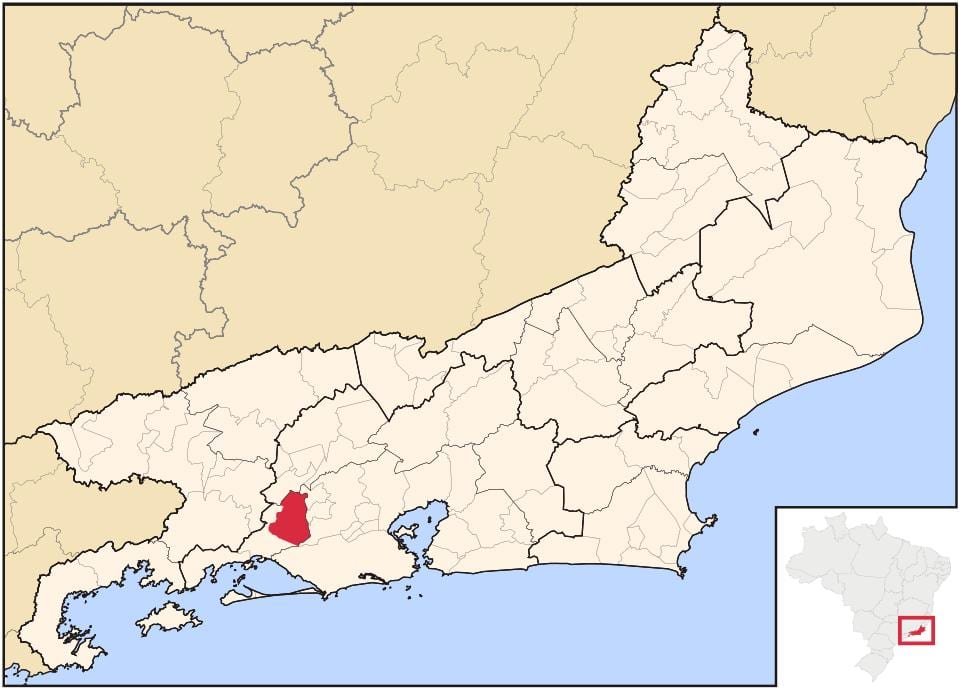 Mappa di Seropédica