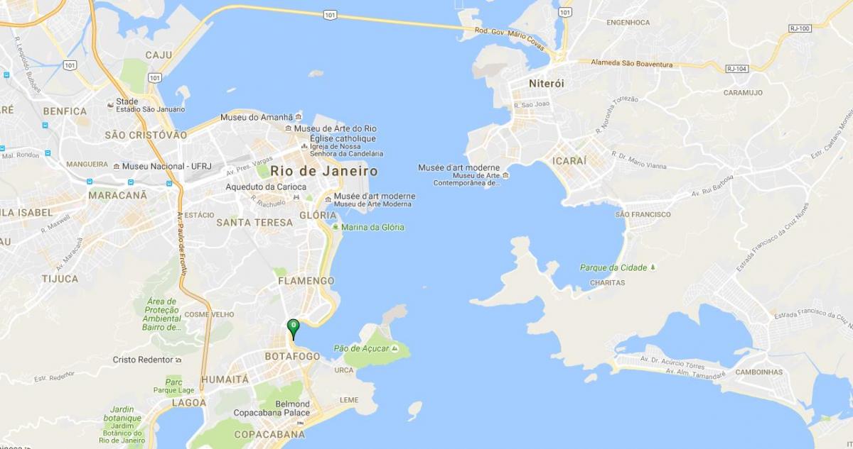Mappa di spiaggia di Botafogo